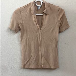 V neck Polo Shirt